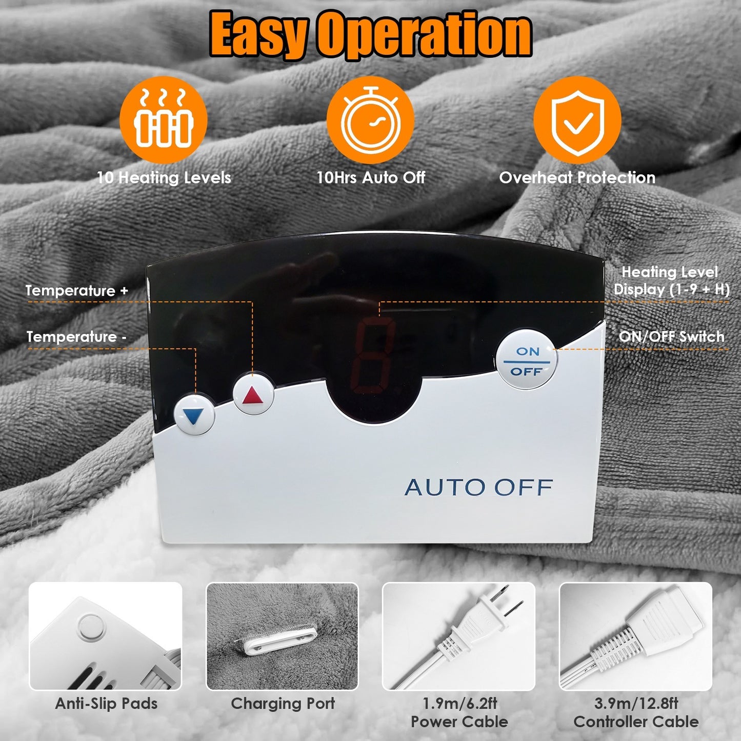 Eterna™ Full-Body Weighted Heating Pad for Soothing Back Pain & Muscle Relief