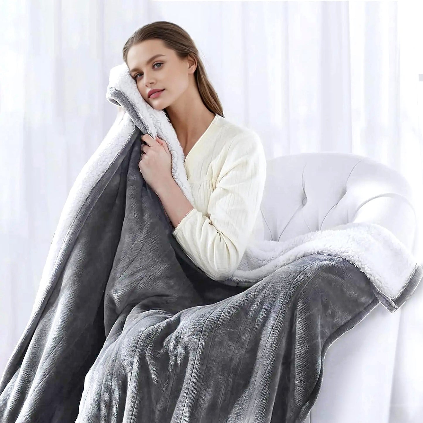Eterna™ Full-Body Weighted Heating Pad for Soothing Back Pain & Muscle Relief