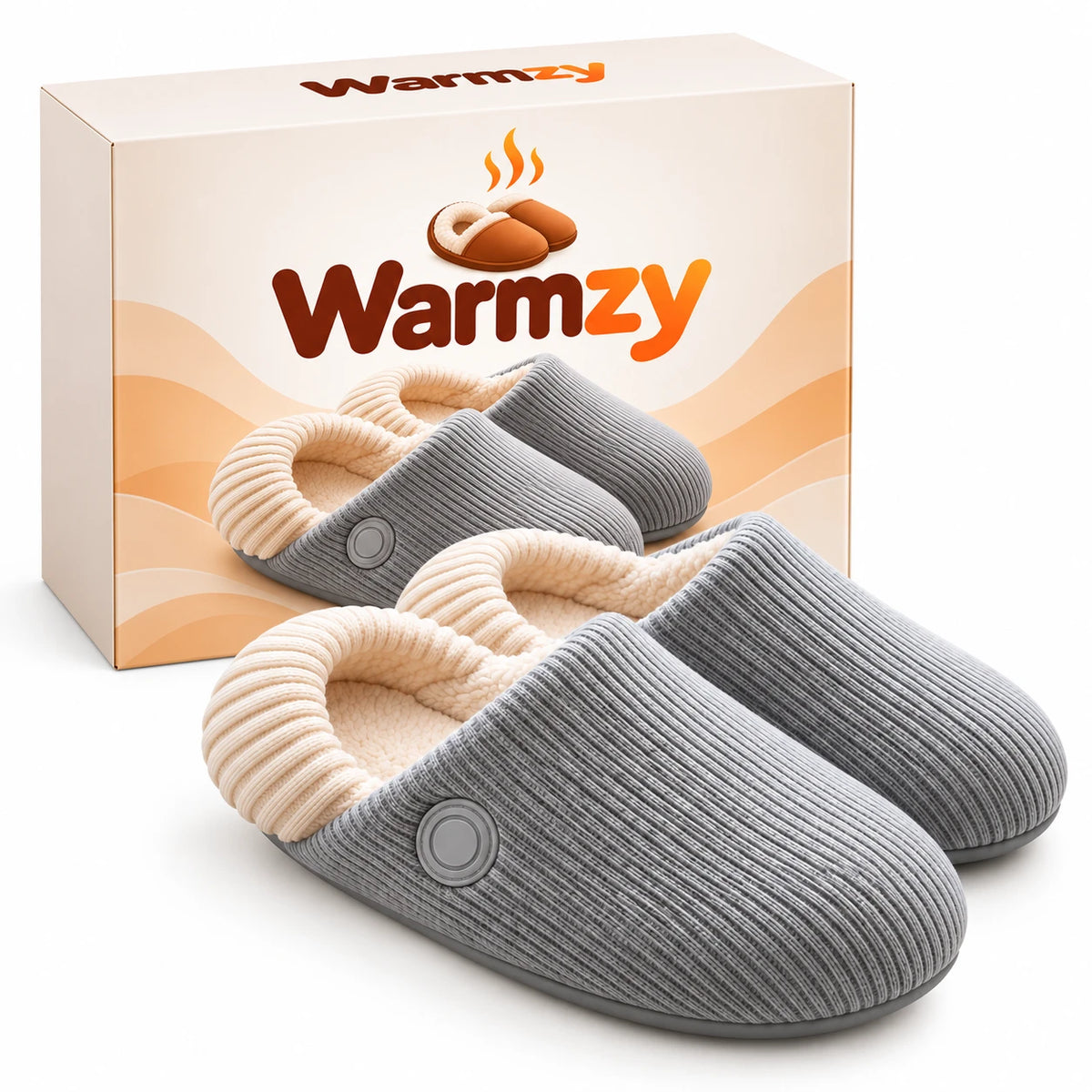 Warmzy beheizte Hausschuhe mit Box