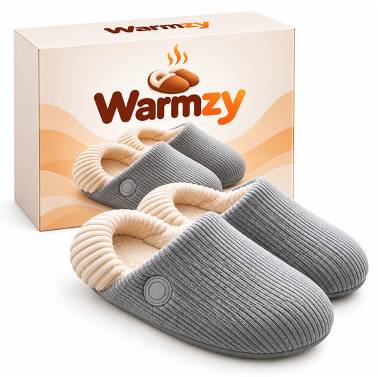 Warmzy beheizte Hausschuhe mit Box