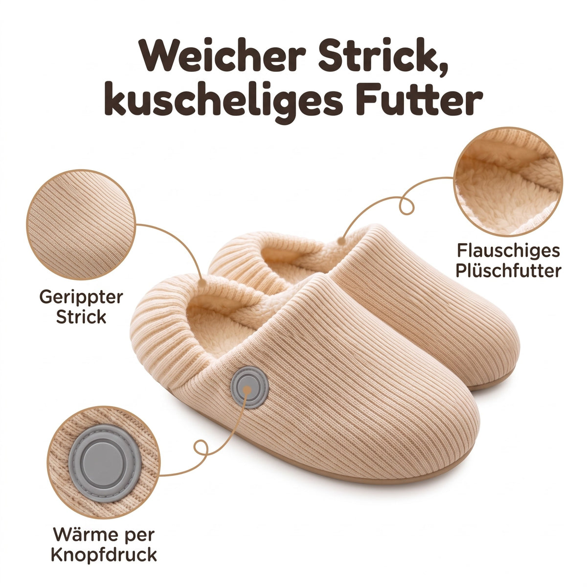 Weicher Strick, kuscheliges Futter